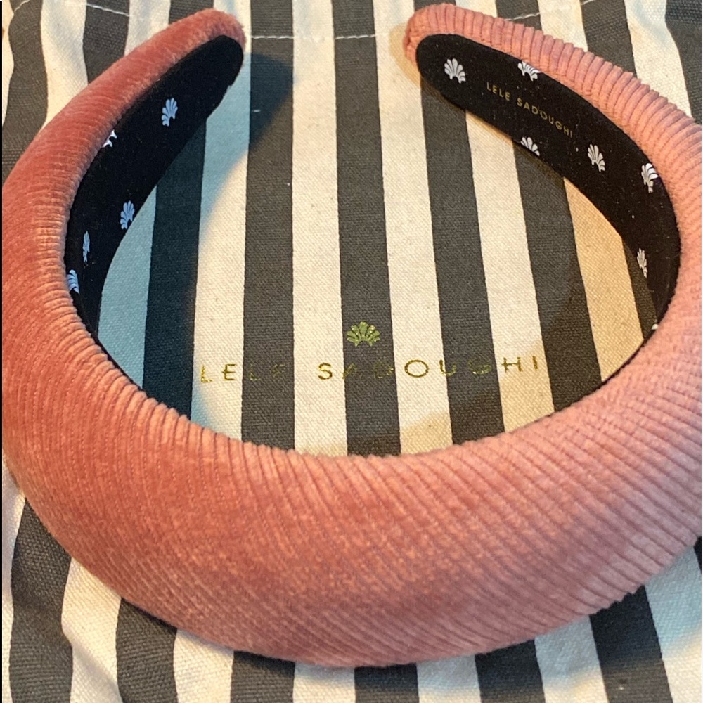 Lele Sadoughi Terracotta Padded Headband